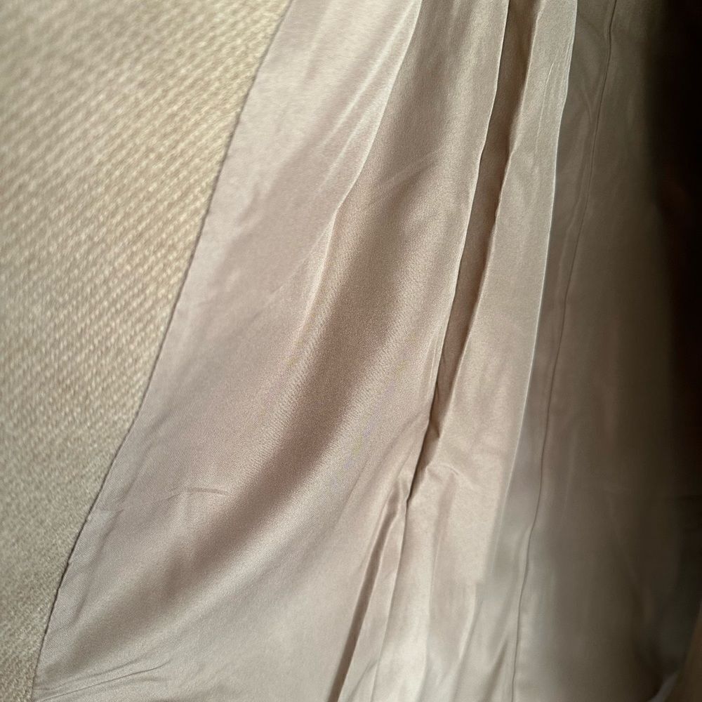 H&M Coat Double-Breasted Dark Beige New - Picture 5 of 6
